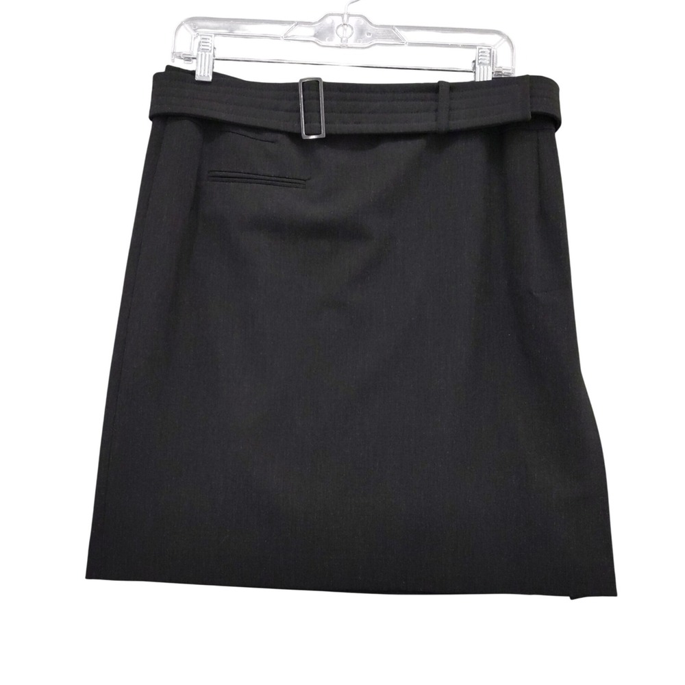 Tara Jarmon Skirt Belted Lined Black Mini Skirt‎ Size 40